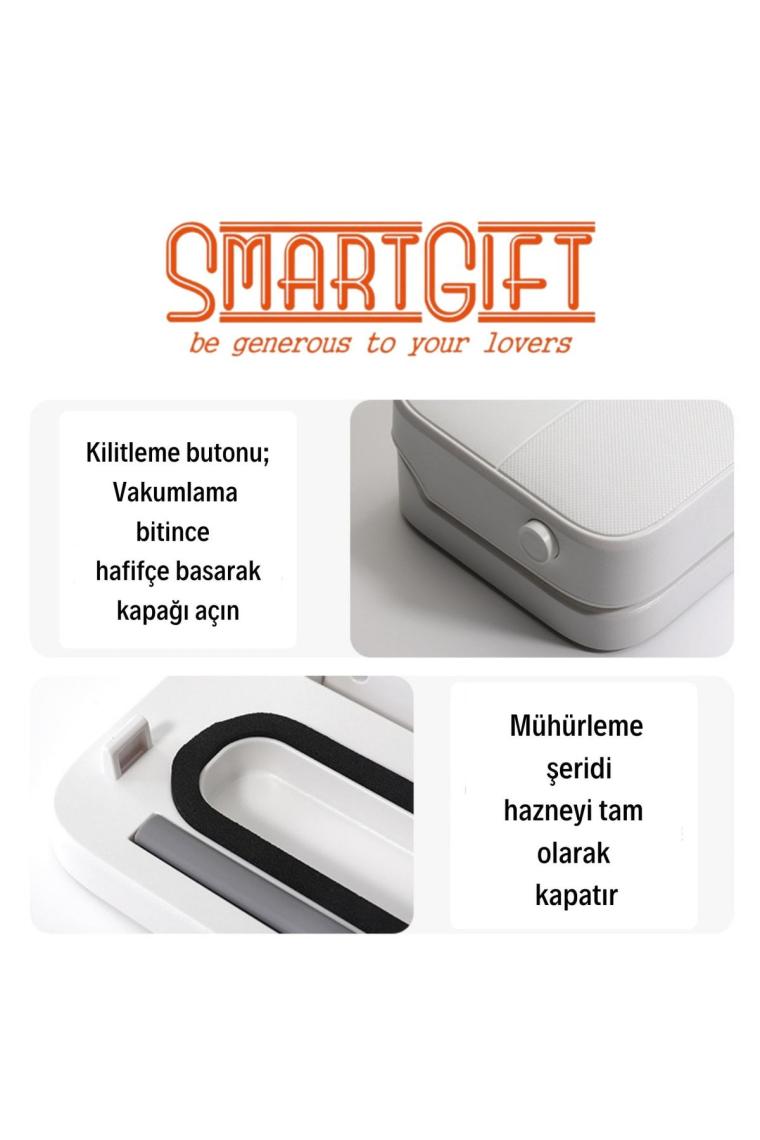 Smartgift Ev Tipi Elektrikli Gıda Vakum Makinesi Cihazı