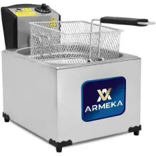 3 Litre Elektrikli Fritöz Kapaklı Sanayi Tipi Fritöz Makinesi Patates Kızartma Makinası