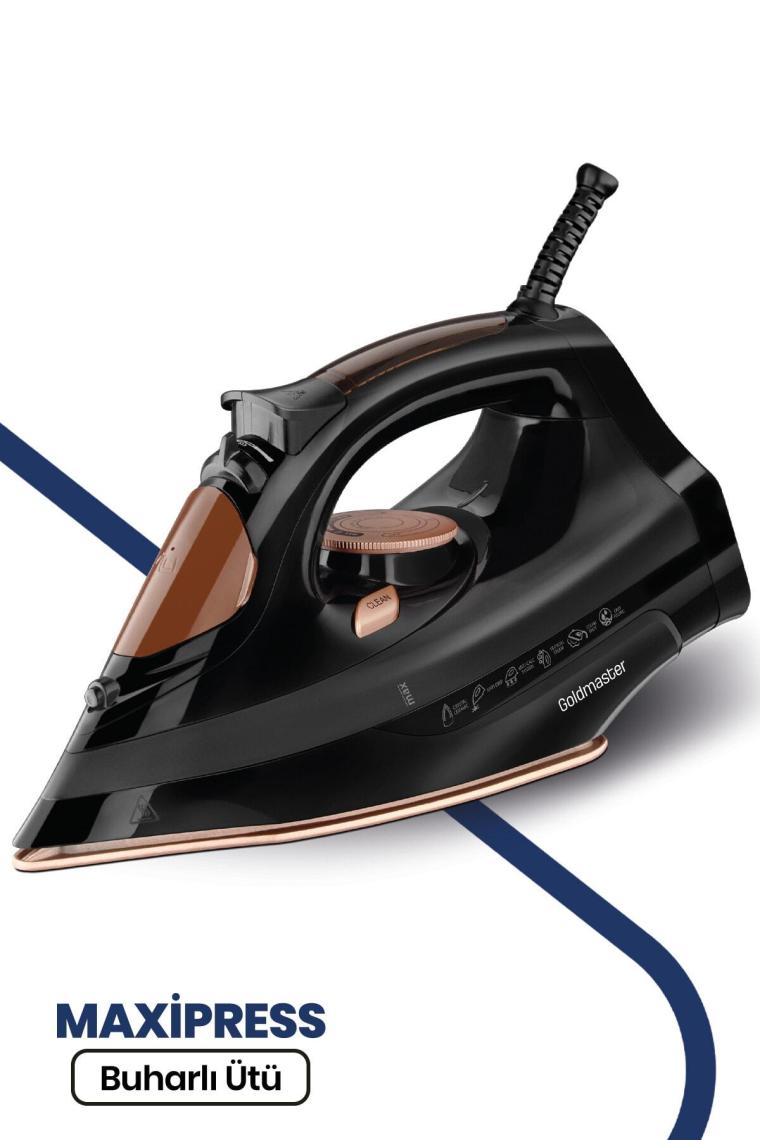 Maxipress 2200 Watt Seramik Tabanlı 160 gr Şok Buharlı Ütü