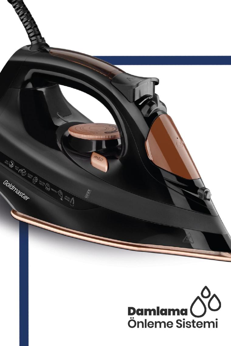 Maxipress 2200 Watt Seramik Tabanlı 160 gr Şok Buharlı Ütü