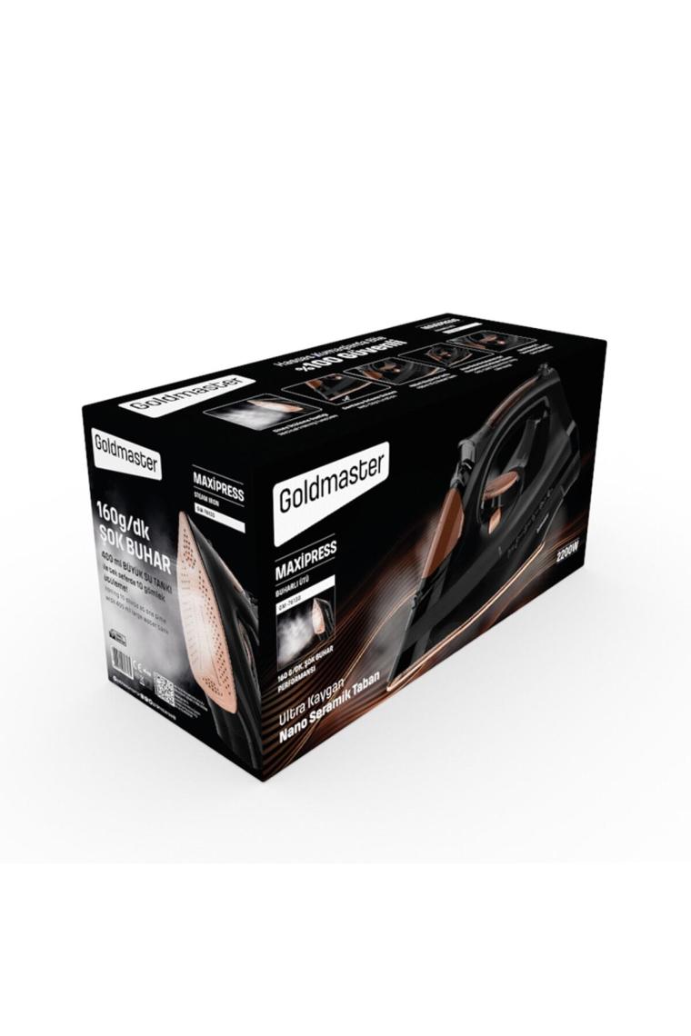 Maxipress 2200 Watt Seramik Tabanlı 160 gr Şok Buharlı Ütü