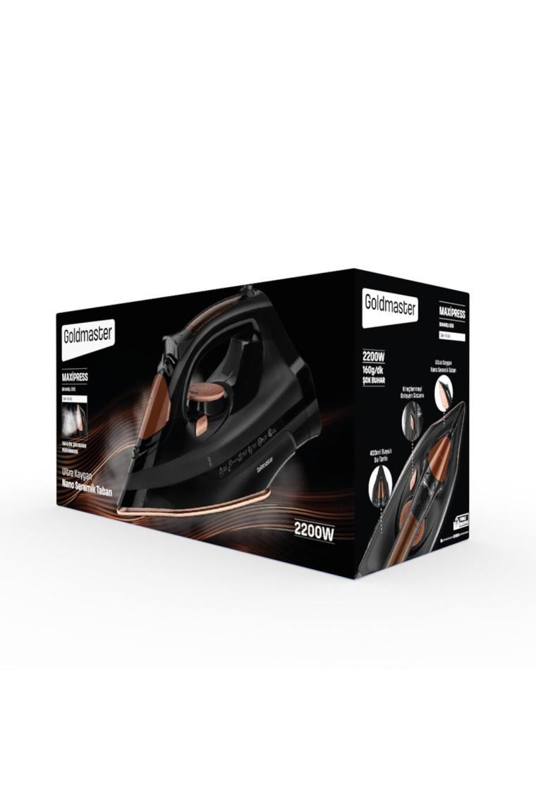 Maxipress 2200 Watt Seramik Tabanlı 160 gr Şok Buharlı Ütü