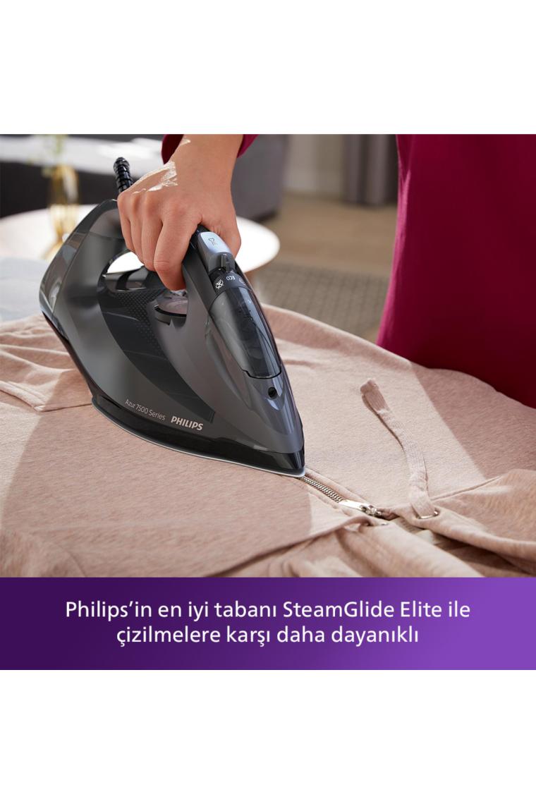 7500 Serisi Siyah Azur Dst7511/80 Buharlı Ütü 3200w Üstün Performans