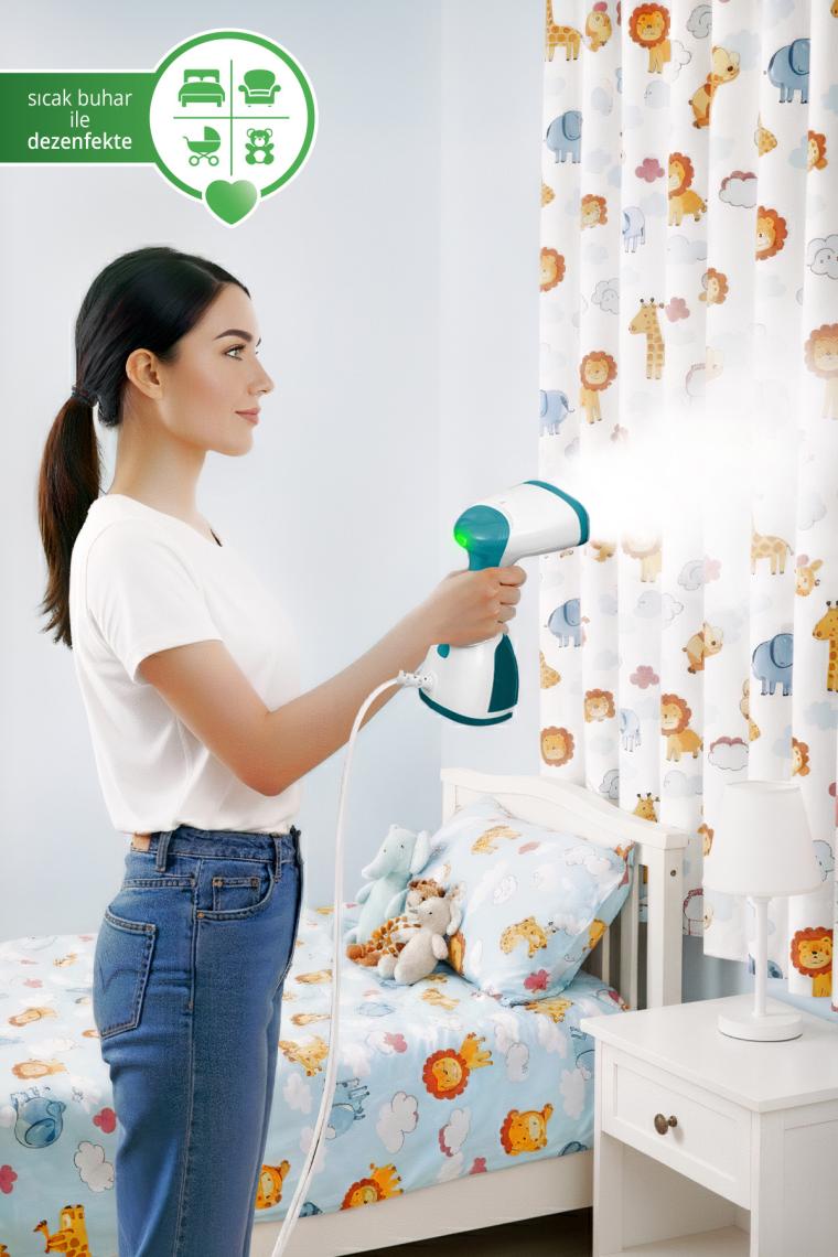 Kiwi KSI-650 Portatif 1000 Watt Buharlı Kırışık Giderici Gri