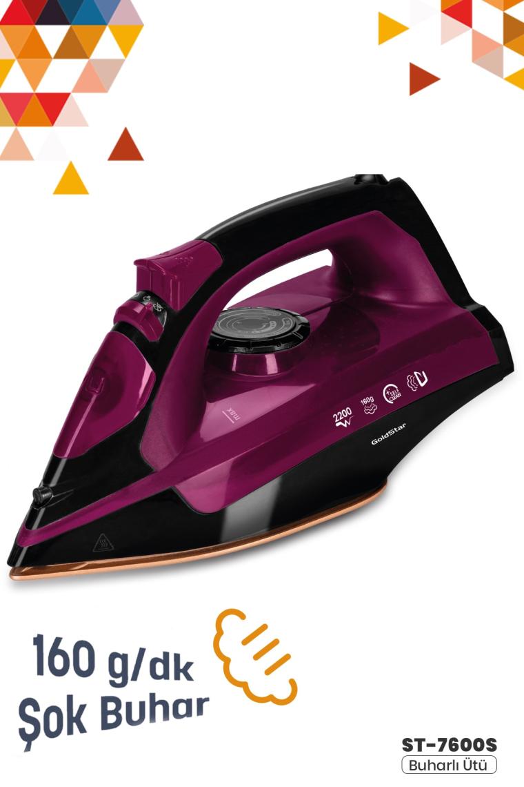Goldstar ST-7600S Buharlı Ütü Siyah