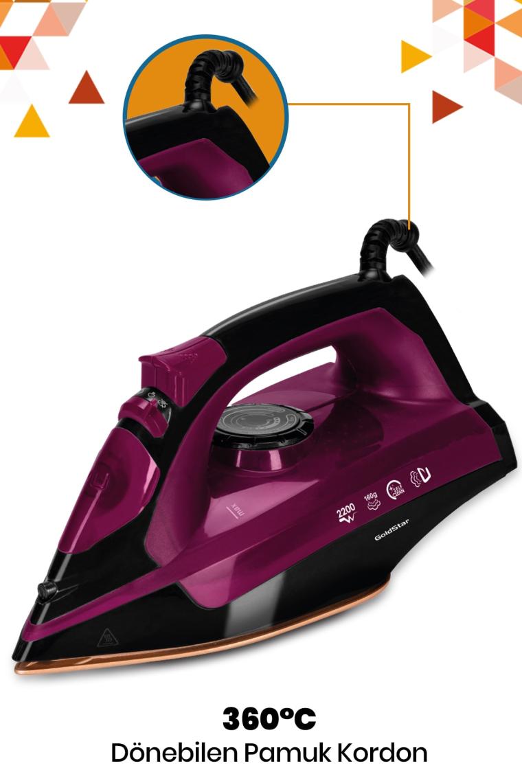 Goldstar ST-7600S Buharlı Ütü Siyah