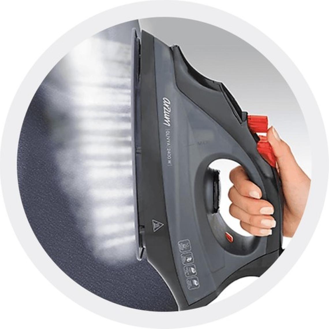 Arzum AR684 Olivya Buharlı Ütü - Siyah - 2400 Watt