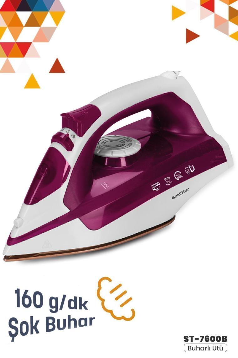 Goldstar ST-7600 Beyaz Seramik Taban Ütü