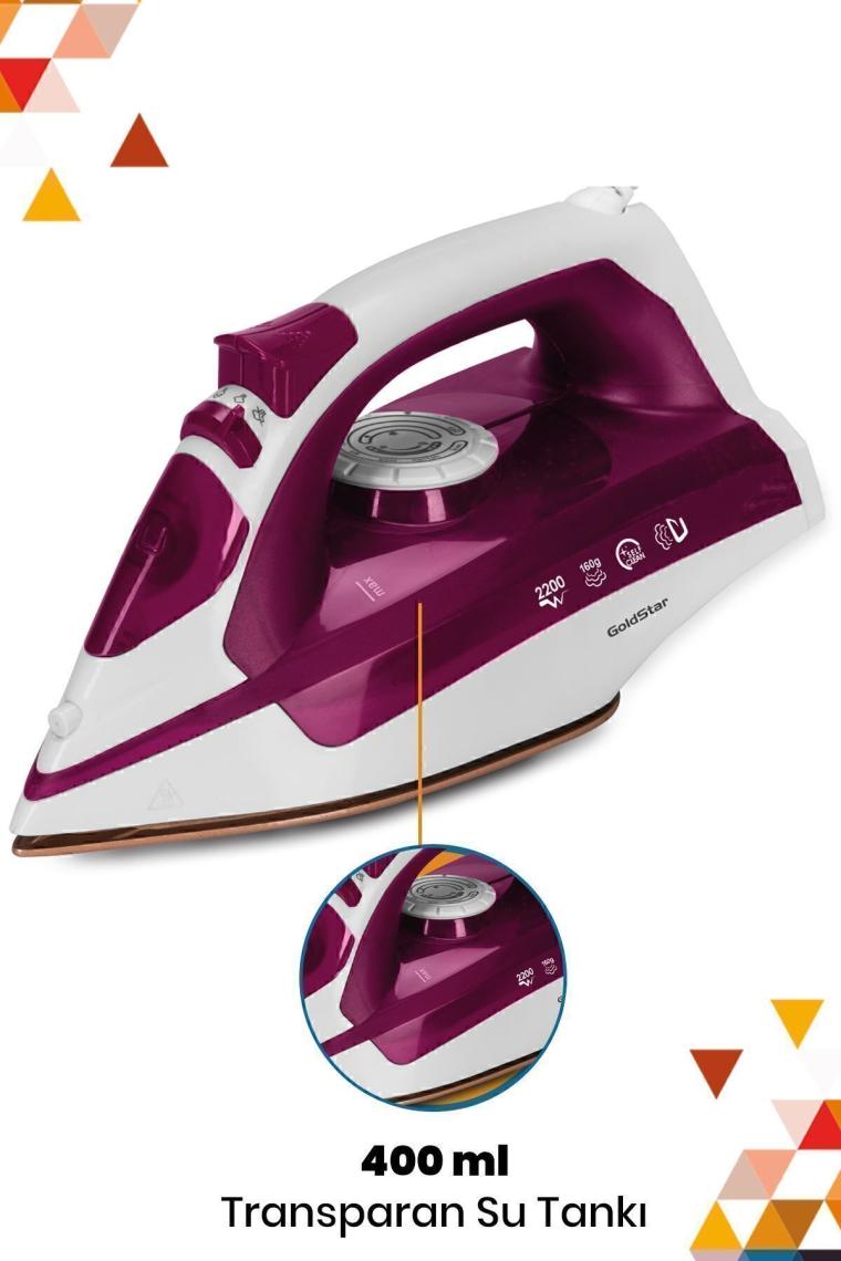 Goldstar ST-7600 Beyaz Seramik Taban Ütü