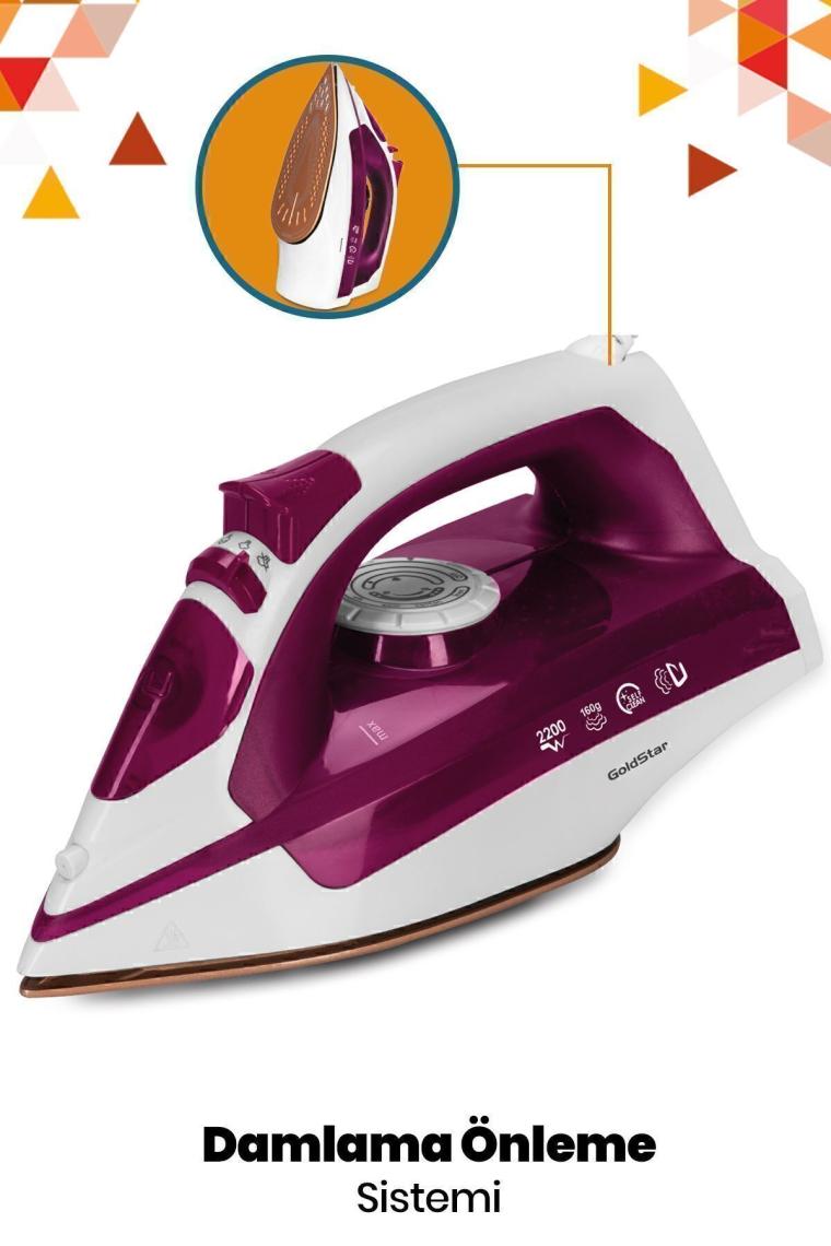 Goldstar ST-7600 Beyaz Seramik Taban Ütü