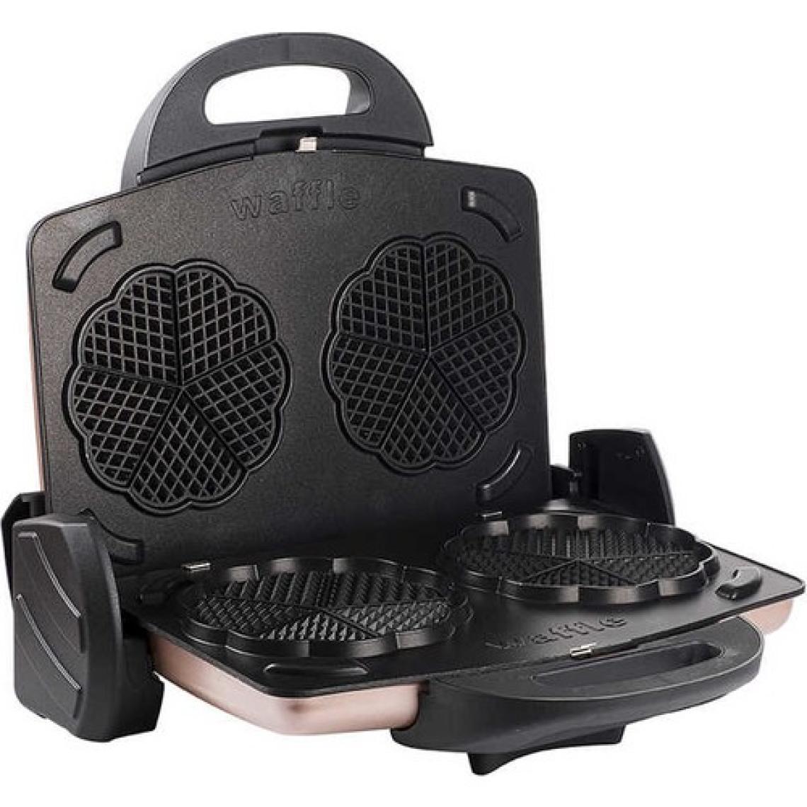 Tantitoni Granit Waffle Plakalı Pembe 1750 W Izgara ve Tost Makinesi