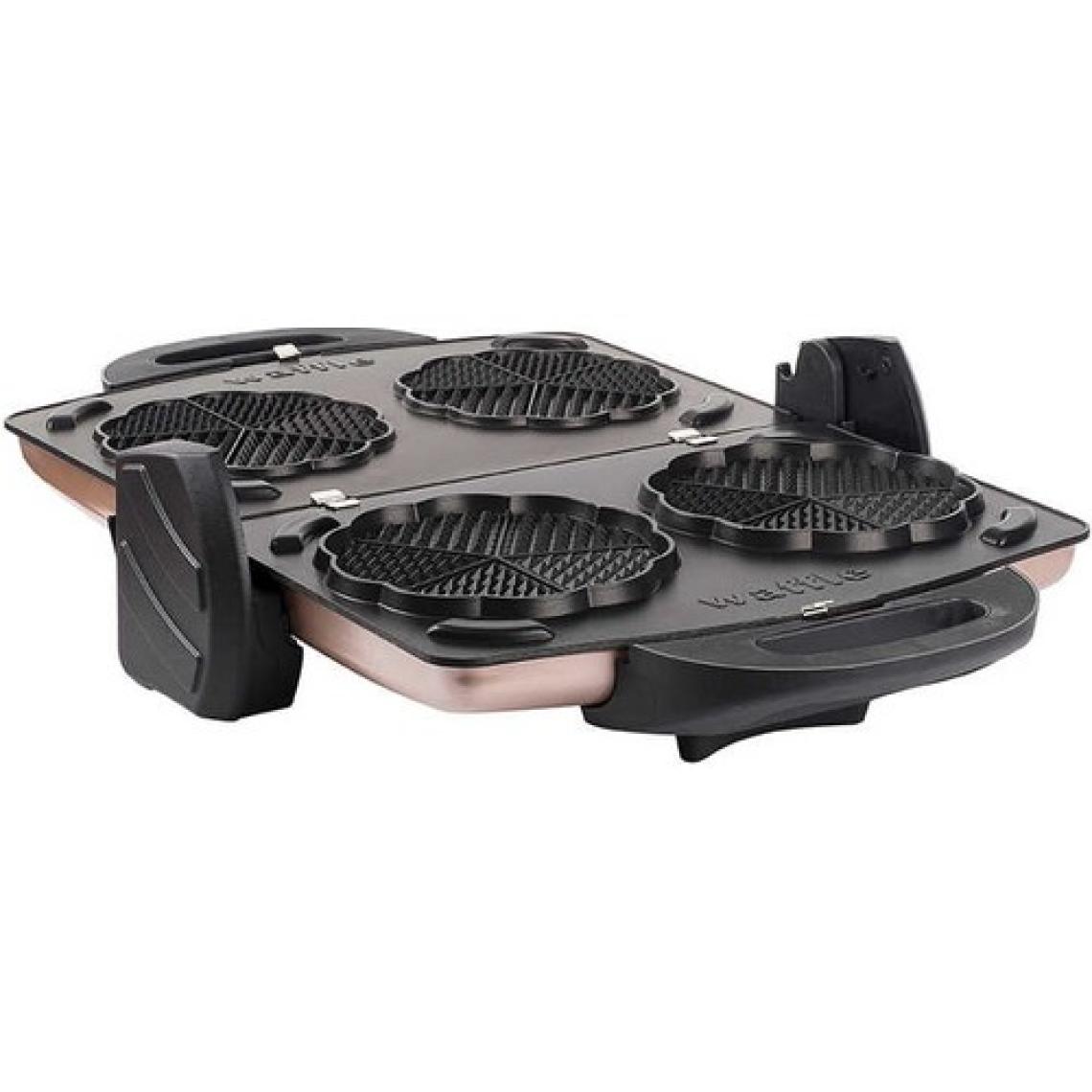 Tantitoni Granit Waffle Plakalı Pembe 1750 W Izgara ve Tost Makinesi