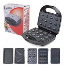 HZL 6 sı 1 arada Tost Makinası, Donut, Waffle, Ceviz Kurabiye, Sandviç Aparatlı Makina