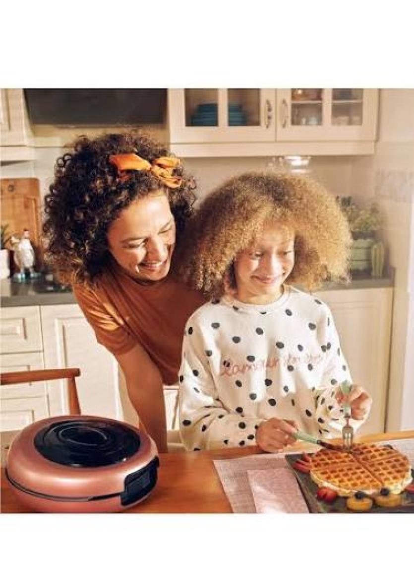 Karaca Funday Redgold Çıkarılabilir Plakalı Waffle Makinesi 1000W
