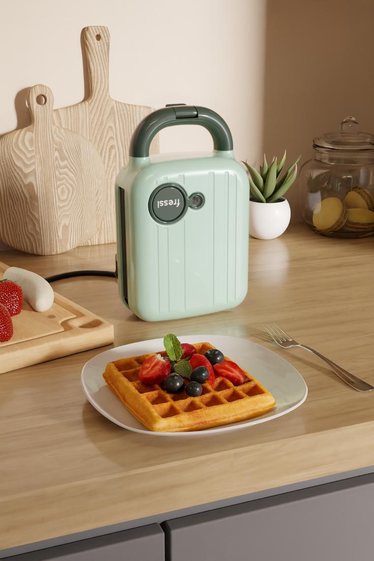 Çıkarılabilir Plakalı Tost ve Waffle Makinesi FR-TM33 Panfun