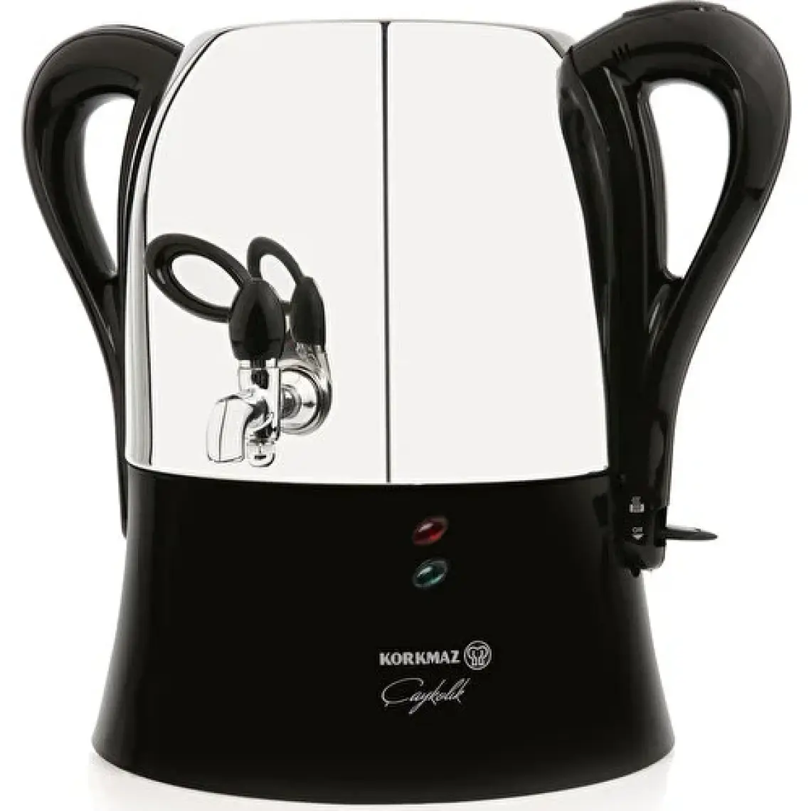 Korkmaz A341-04 Çaykolik Siyah 2000 W Çelik Semaver