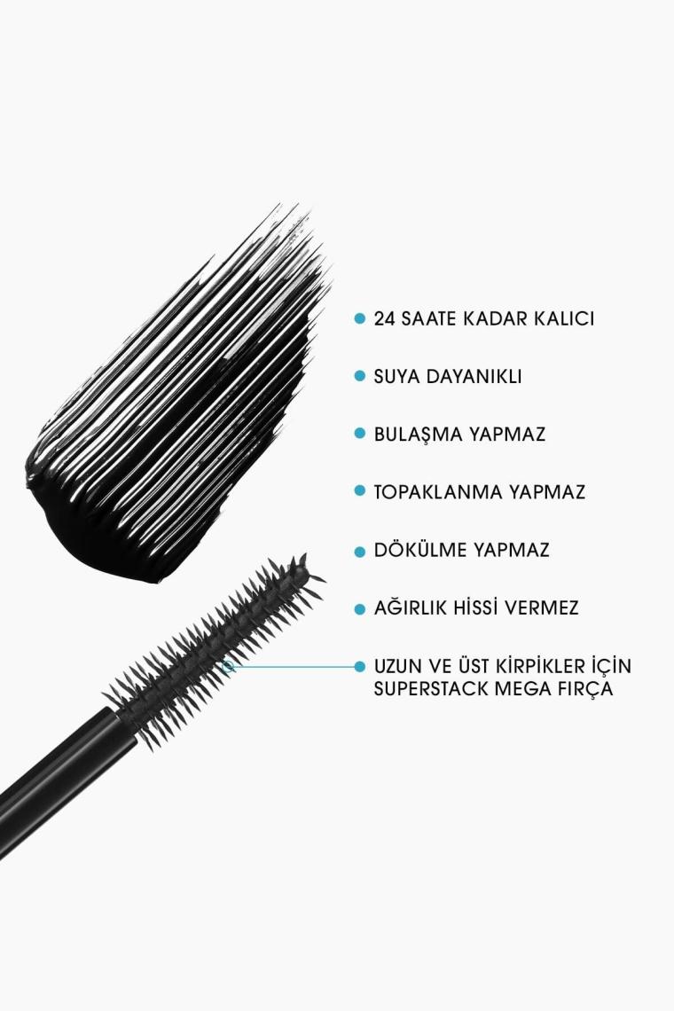 M·a·cstack Waterproof Suya Dayanıklı Maskara - Black Stack - 12ml - 773602613700