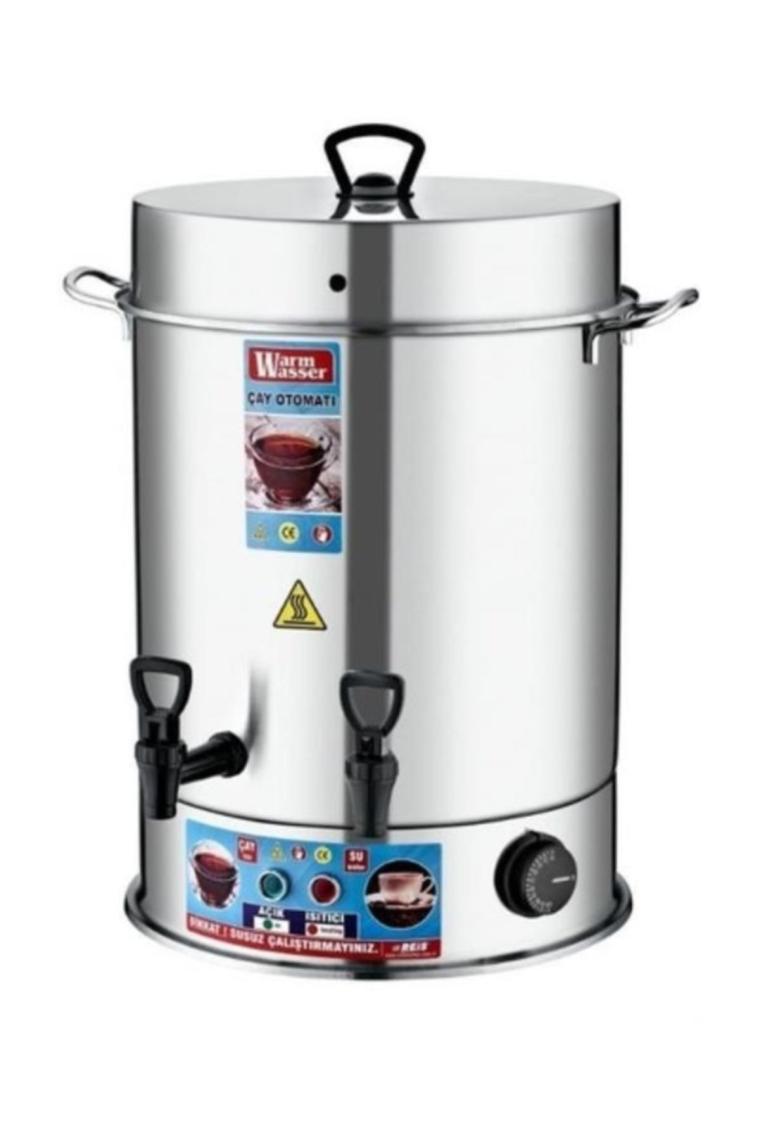 60 Bardak Çelik Çay Otomatı & Çay Makinesi - Semaver