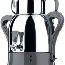 Korkmaz A341-04 Çaykolik Siyah 2000 W Çelik Semaver / Siyah