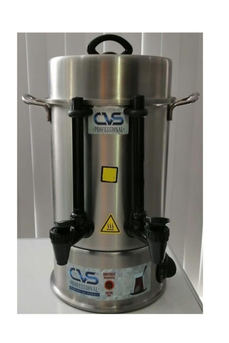 60 Bardak Dn91106 Elektrikli Termostatlı 6 Lt Paslanmaz Çelik Semaver Çay Otomatı Makinesi