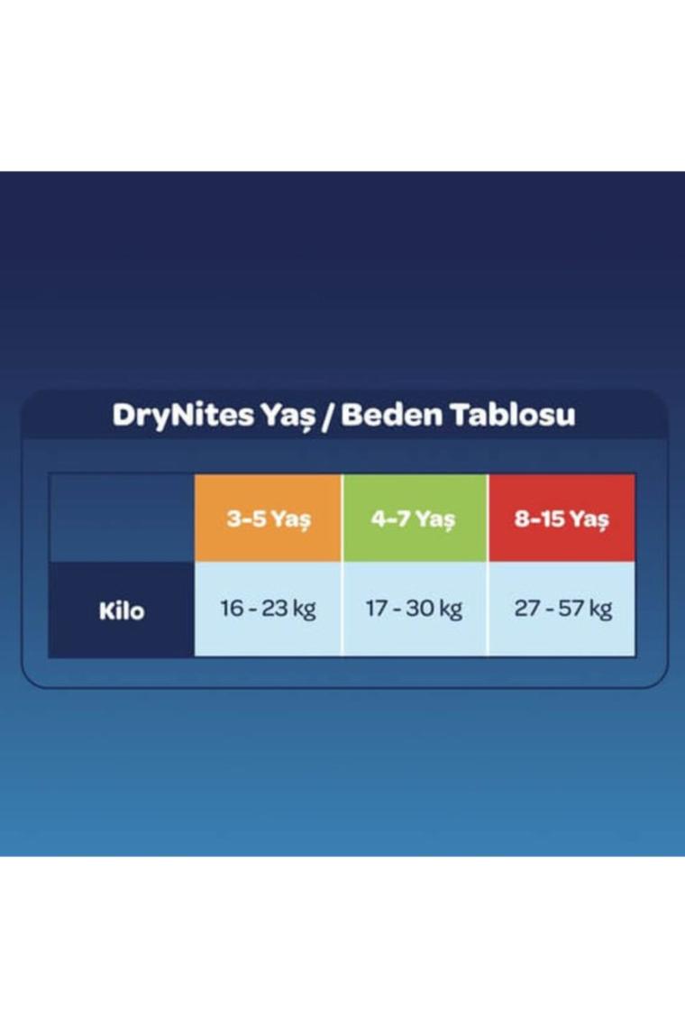 DryNites Kız 4-7 Yaş 60'lı Emici Gece Külodu