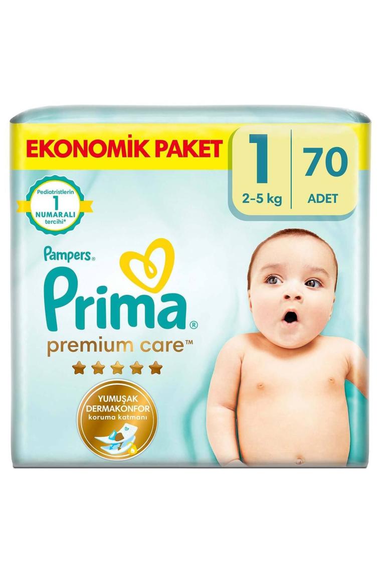 Prima Premium Care 1 Numara Yenidoğan 70'li Bebek Bezi