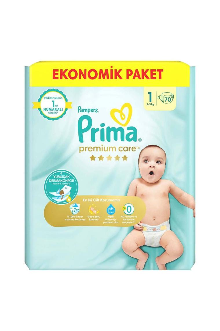Prima Premium Care 1 Numara Yenidoğan 70'li Bebek Bezi