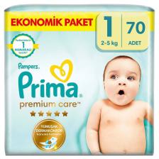 Prima Premium Care 1 Numara Yenidoğan 70'li Bebek Bezi