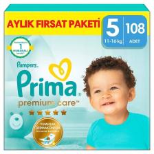 Prima Premium Care 5 Numara Junior 108'li Bebek Bezi