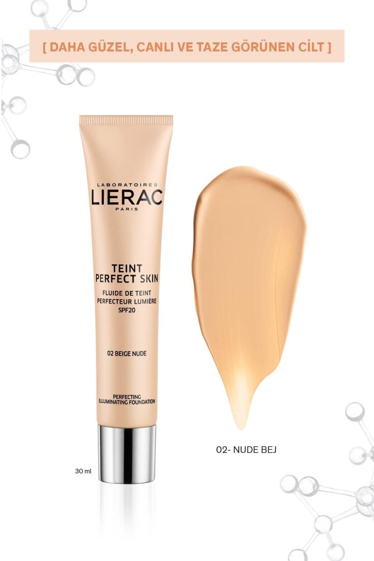 Teint Perfect Nude Beige / 2 Mükemmel Cilt Dokusu Sağlayan, Aydınlatıcı Fluid Fondöten