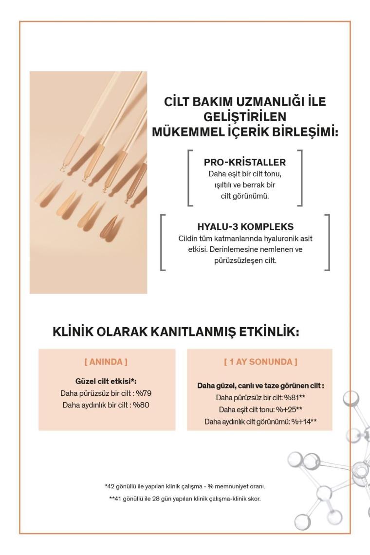 Teint Perfect Nude Beige / 2 Mükemmel Cilt Dokusu Sağlayan, Aydınlatıcı Fluid Fondöten