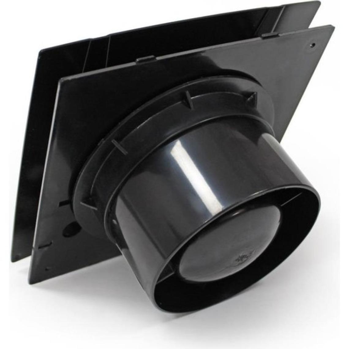 Fansan Dekoratif Siyah Banyo Tuvalet Cam ve Pencere Tipi Aspiratör Tba 100-N - 10 cm