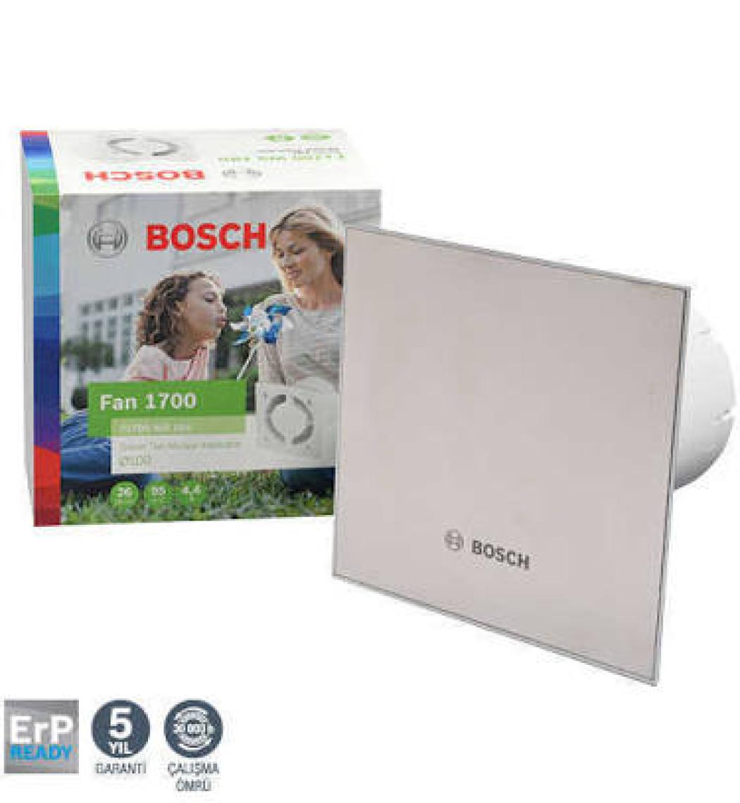 Bosch Banyo Aspiratörü / Fanı   1700 Serisi İnoks 100 mm çap