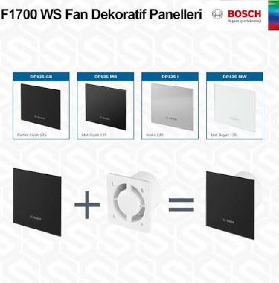 Bosch Banyo Aspiratörü / Fanı   1700 Serisi İnoks 100 mm çap