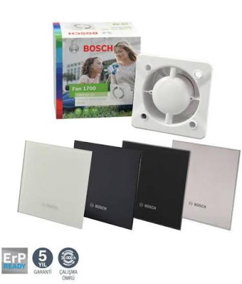 Bosch Banyo Aspiratörü / Fanı   1700 Serisi İnoks 100 mm çap