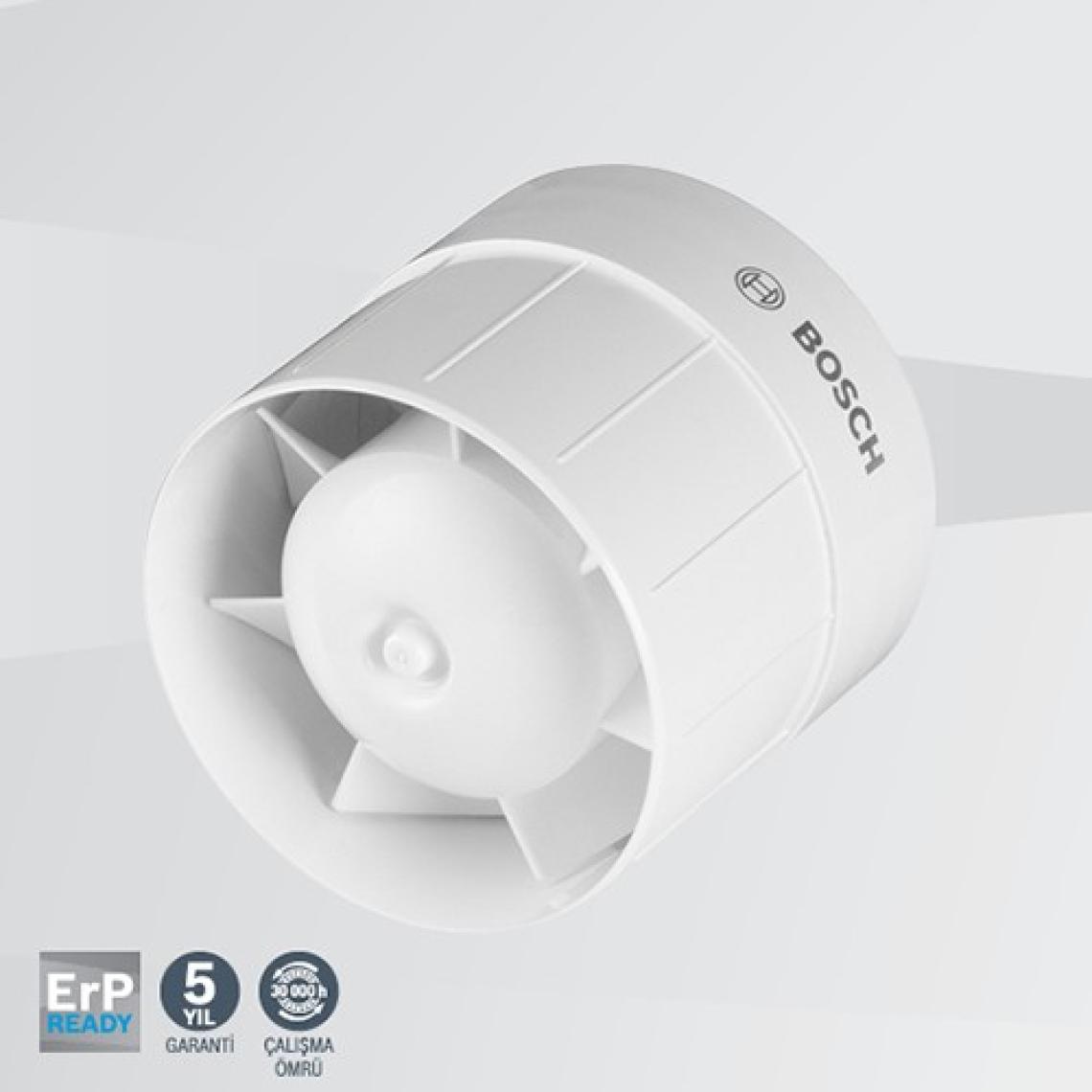Bosch Banyo Aspiratörü / Fanı   1200 Serisi Beyaz 150 mm çap