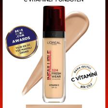 Loreal Paris Infaillible 32H Fresh Wear C Vitaminli Fondöten 125 Natural Rose