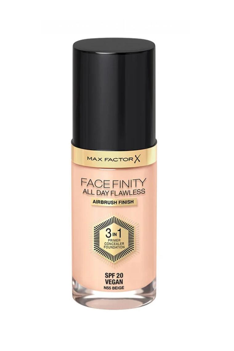Facefinity 3'ü 1 Arada Kalıcı Fondöten 55 Beige Vegan