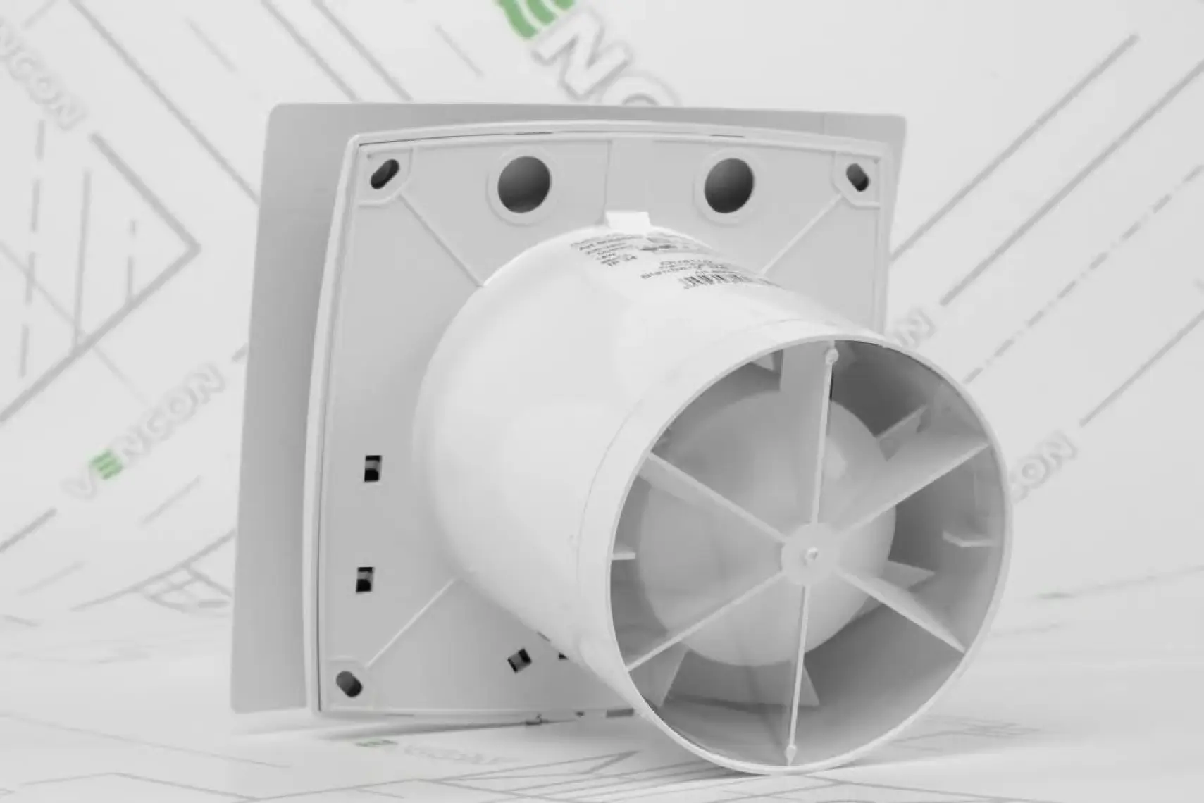 Blauberg Quatro 100 Plastik Banyo Fanı