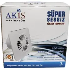 Akiş Ak-C100 100’Lük Banyo Ve Tuvalet Aspiratör Havalandırma Fanı (16 Cm)