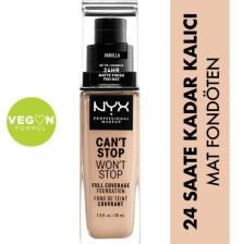 Fondöten - Can't Stop Won't Stop Full Coverage Foundation 06 Vanilla 30 ml 800897157210