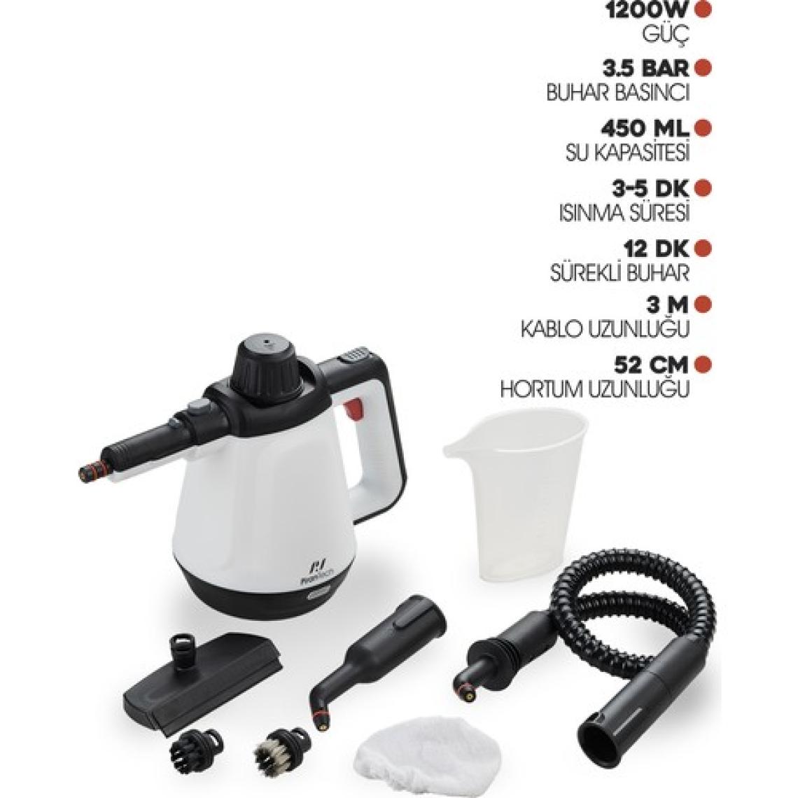Pirantech  CB-02A Buharlı Temizlik Makinası - Buharlı Temizleyici