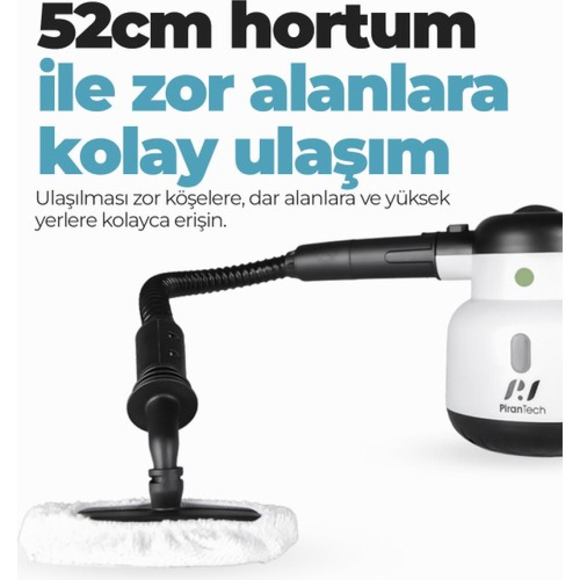 Pirantech CB-902 Buharlı Temizlik Makinası - Buharlı Temizleyici - Floor Max Set