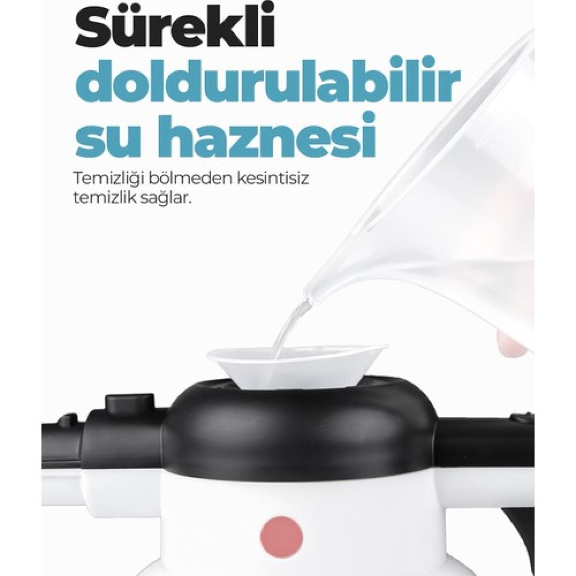 Pirantech CB-902 Buharlı Temizlik Makinası - Buharlı Temizleyici - Floor Max Set