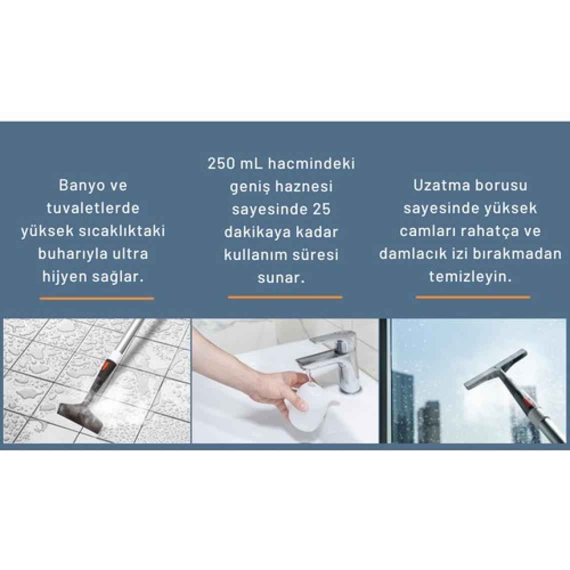 Yui Nv602 Çok Fonksiyonlu Buharlı Temizlik Makinesi - Buharlı Temizleyici (Yui Türkiye Garantili)