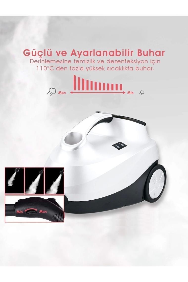 Pirantech  CB-107C Çok Fonksiyonlu Buharlı Temizlik Makinası - Buharlı Temizleyici