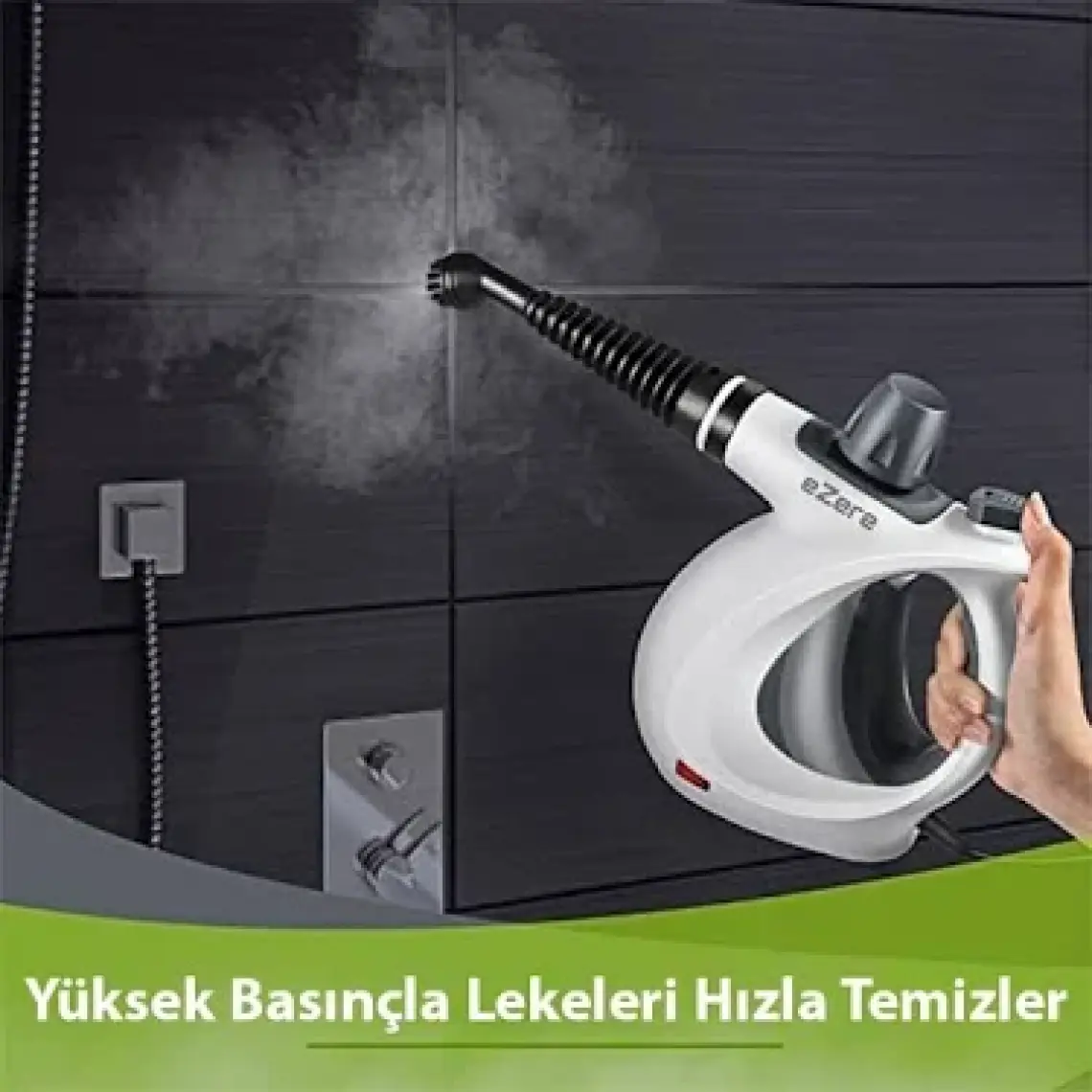 EZERE SteamPro 12'li Çok Amaçlı Buharlı Temizleyici – Basınçlı & Portatif