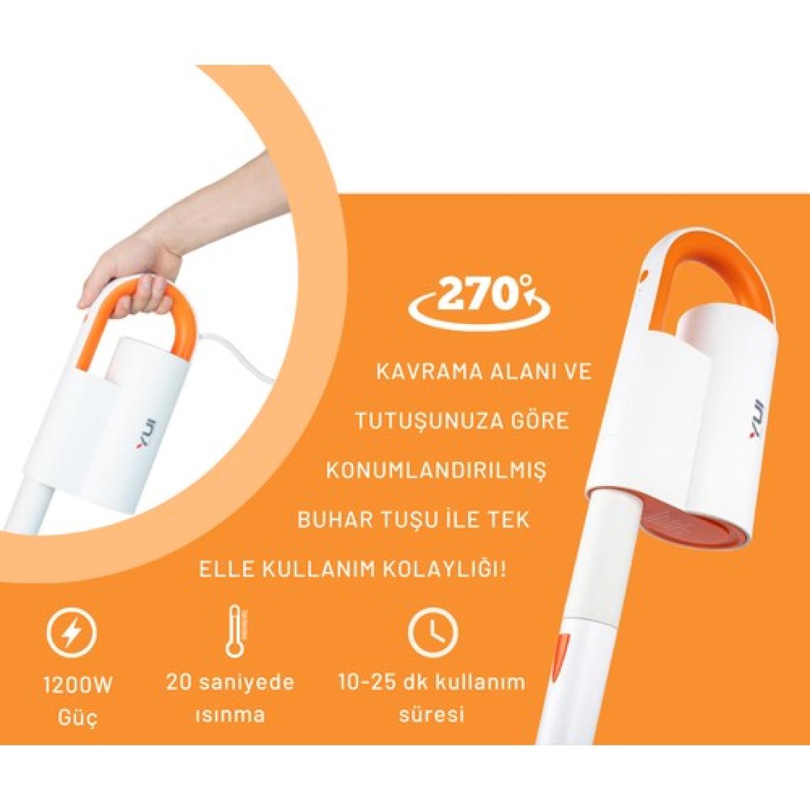 Yui NV602 Buhar Basınçlı Dezenfeksiyon Etkili Mop (Yui Türkiye Garantili)