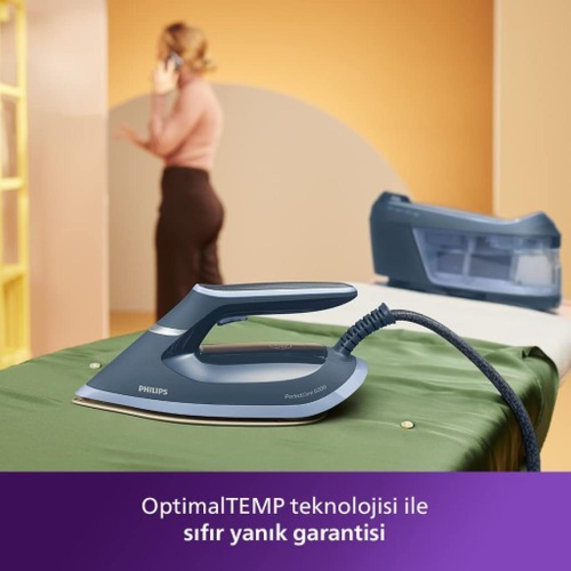 Philips Essential Series Percare 2400 W, 8 Bar Buhar Kazanlı Ütü, Barut Grisi