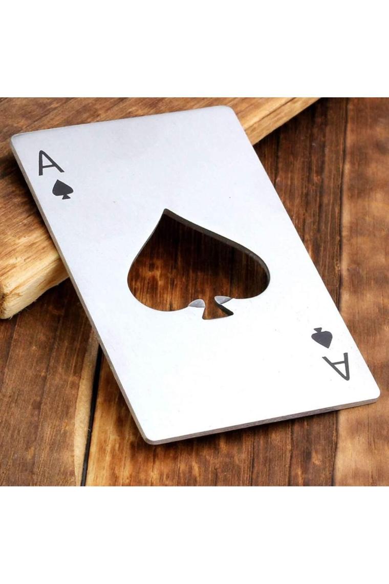 Poker Kart Maçı As'ı Paslanmaz Çelik Şişe Açacağı